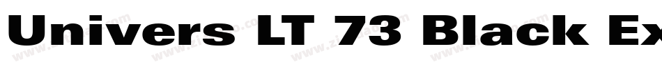 Univers LT 73 Black Extended字体转换
